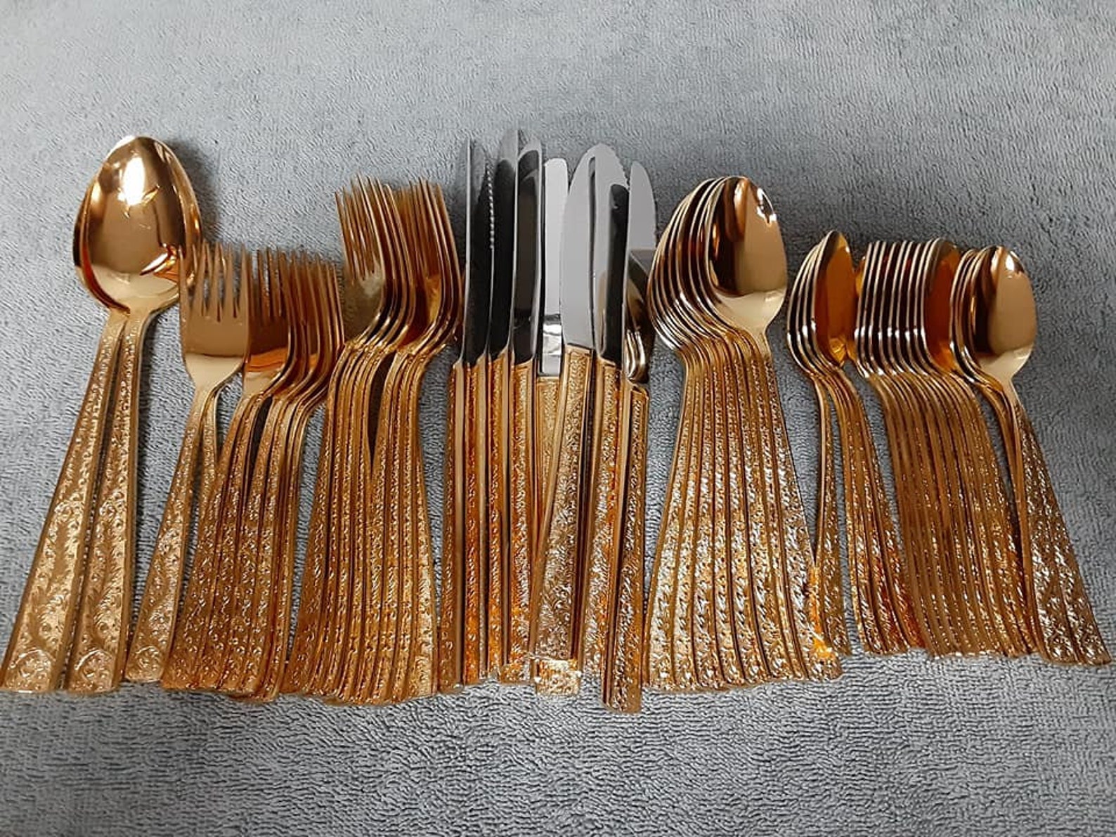 50 Piece Vintage Viners of Sheffield Flatware Set for 8 Etsy