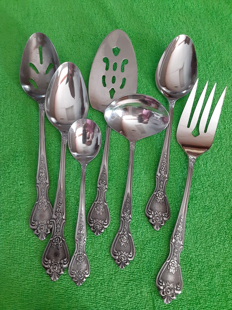 67 Piece MSI Normandy Stainless Flatware Set for 12 Etsy