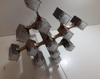Gaetono Sciolari 13 light cube chandelier