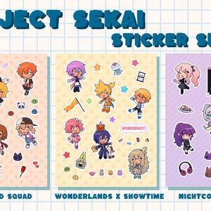 Project Sekai Sticker Sheets