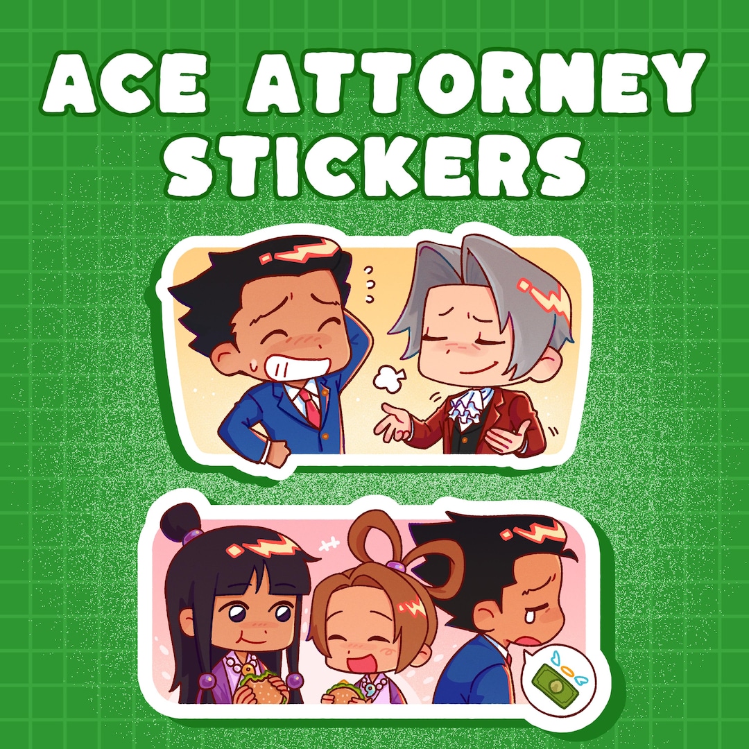 Ace Attorney Stickers - Etsy