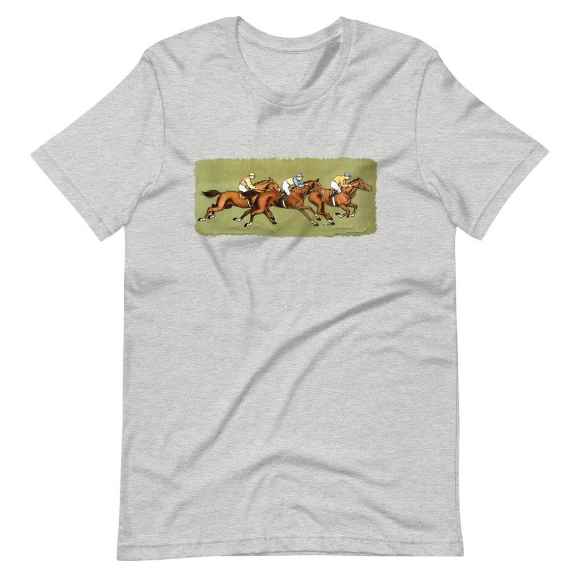 Short-Sleeve Unisex T-Shirt Three Horse Race | Etsy