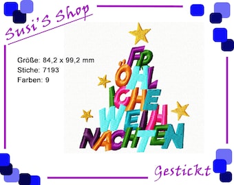 Weihnachts - Stickdatei -