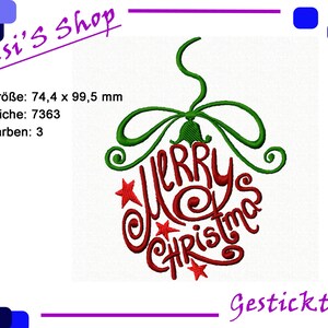 Christmas ornament - embroidery file -