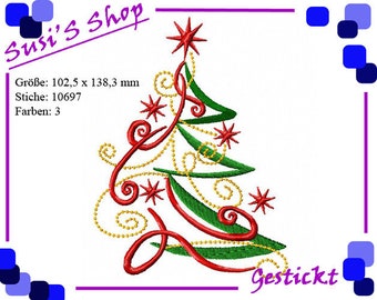 Weihnachtsbaum - Stickdatei -