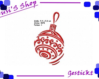 Weihnachtsornament - Stickdatei -