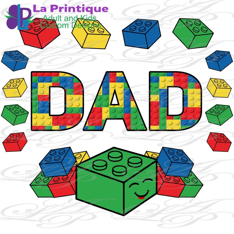 Blocks Dad Birthday PNG Design: Building Blocks (digital Download) - Etsy