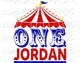 Boys Circus Birthday Design: Personalized Carnival Party PNG JPEG (Digital Download)