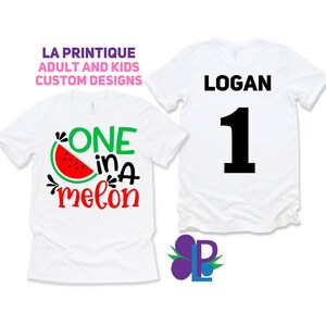 Boys One in a Melon 1st Birthday Shirt | Watermelon Shirt | Watermelon Birthday | Melon Birthday Shirt | One in a Melon Party