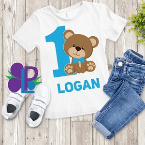 Boy&#39;s Teddy Bear Birthday Shirt | Teddy Bear Baby Shower | Teddy Bear Decorations | It&#39;s a boy Teddy Bear Shirt | Kids Teddy Bear Shirt
