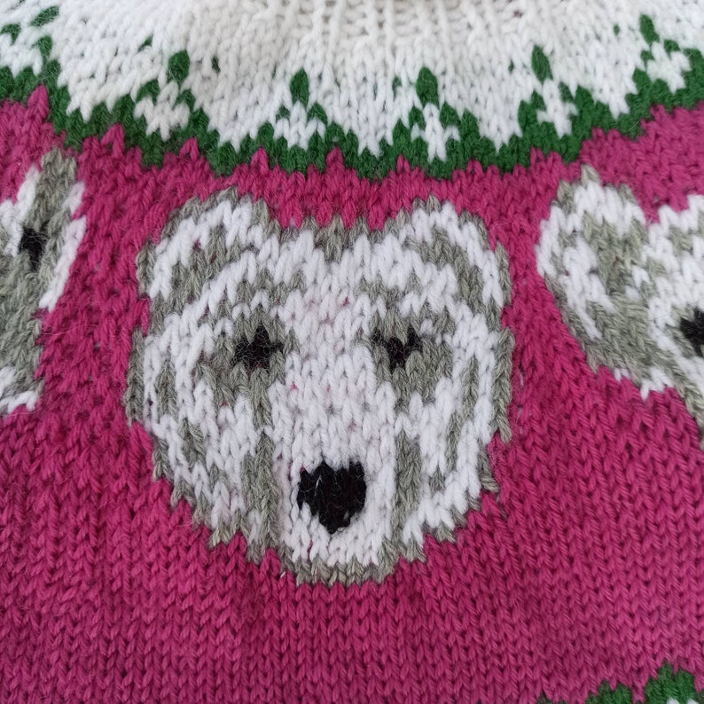 gift for Christmas 4-6 years old baby sweater white sweater with bear Knitted children sweater fashion soft
