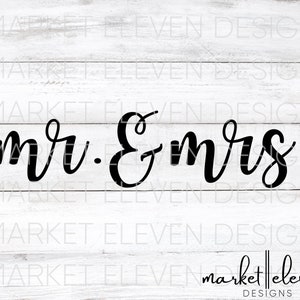 Mr. & Mrs. SVG DIY Wedding SVG Just Married Cut File Bridal Party Instant Download Honeymoon Digital Design Wedding Gift Bride and Groom