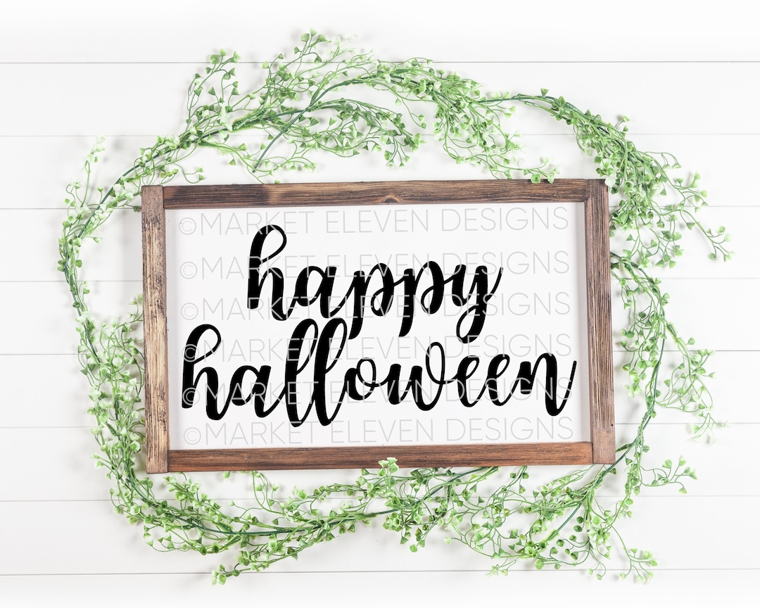Happy Halloween SVG Halloween Cut File Fall SVG Silhouette Cut File ...