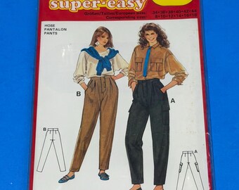 UNCUT Burda 6690 Misses Super Easy Pants Sewing Pattern  Size 8, 10, 12, 14, 16, 18 - Sealed