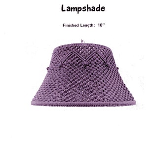 PDF Macrame Lamp Shade Pattern - Lampshade Macrame instructions  1970&#39;s - DIY Digital Download of pattern and knot instructions