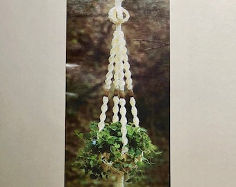 PDF Macrame plant hanger Tranquile instructions 1970's  Holds 1 plant - DIY Digital Download of pattern and knot instructions