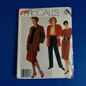 UNCUT Easy McCall es 2822 Misses Unlined Jacket, Top, Rock und Hose Schnittmuster - Größe 14 - Büste 36&quot;