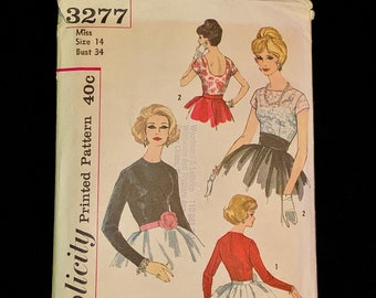 Simplicity Sewing Pattern 3277 - Misses' blouse Size 14, Bust 34 - Cut and complete