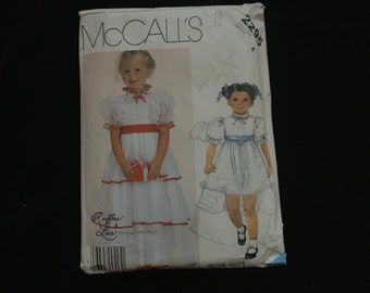 Vestido infantil/feminino McCall's para ocasiões especiais, molde de costura 2295, tamanho 4, corte e finalize