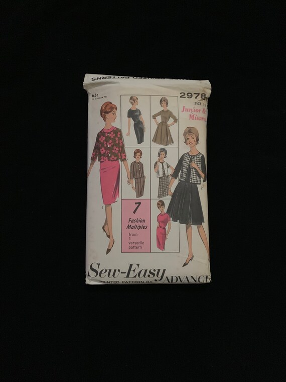 Advance 2978 Seweasy Sewing Pattern Junior and Misses' Etsy New Zealand
