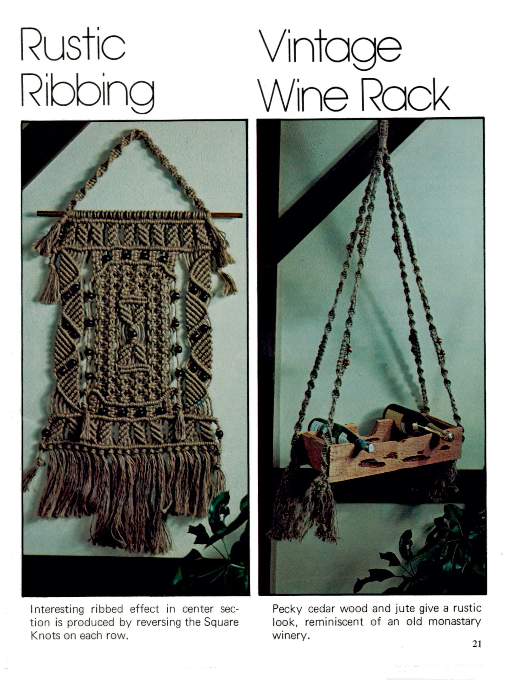 Learning To Macramé - 11 Macrame Projects Instant Download PDF 24