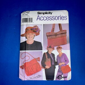 UNCUT Simplicity 5242 Hats and Bags Accessories Sewing Pattern