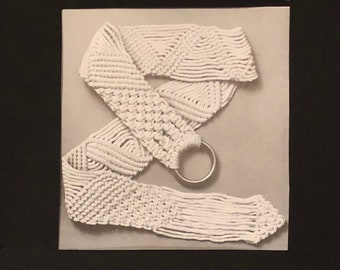 PDF Macrame Belt - Unisex - Boho - geometric Macrame instructions  1970's - DIY Digital Download of pattern and knot instructions