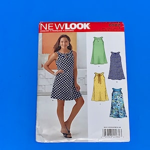 UNCUT New Look (Simplicity) 0982 Misses 4 summer dress / tunic  variations sewing Pattern - Size 8-18 - Bust 31 1/2 - 40&quot;