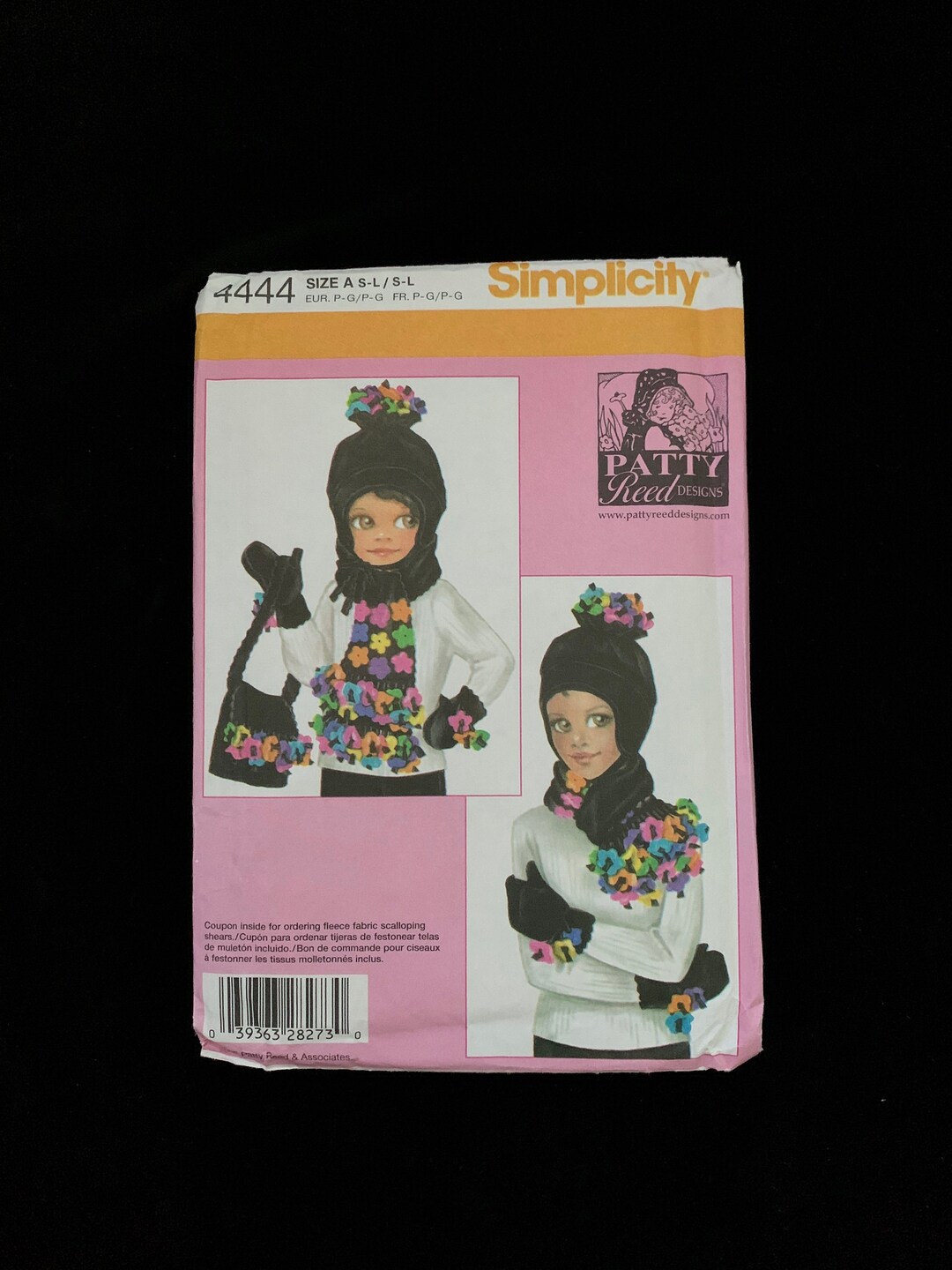 UNCUT Simplicity 4444 Child's and Misses' Hat and Mittens in 3 Sizes ...