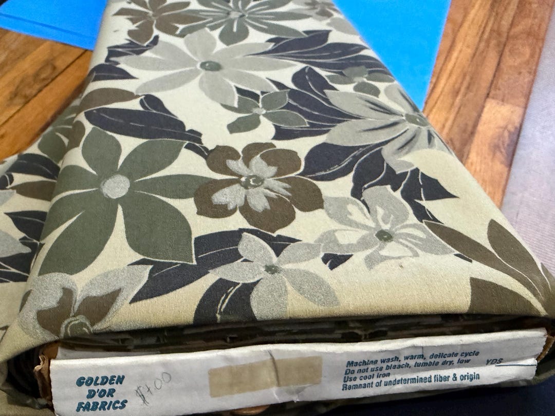 Sage Green Floral Fabric 59" Width by the Yard - Etsy