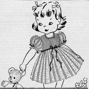 PDF Digital Delivery Vintage 1930s Patrón de crochet / Vestido de niña/Vestido de crochet para niño / Descarga digital