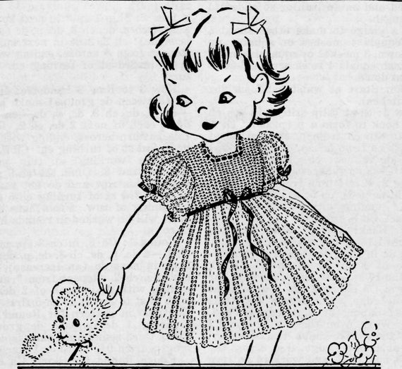 1930's little top girl dresses