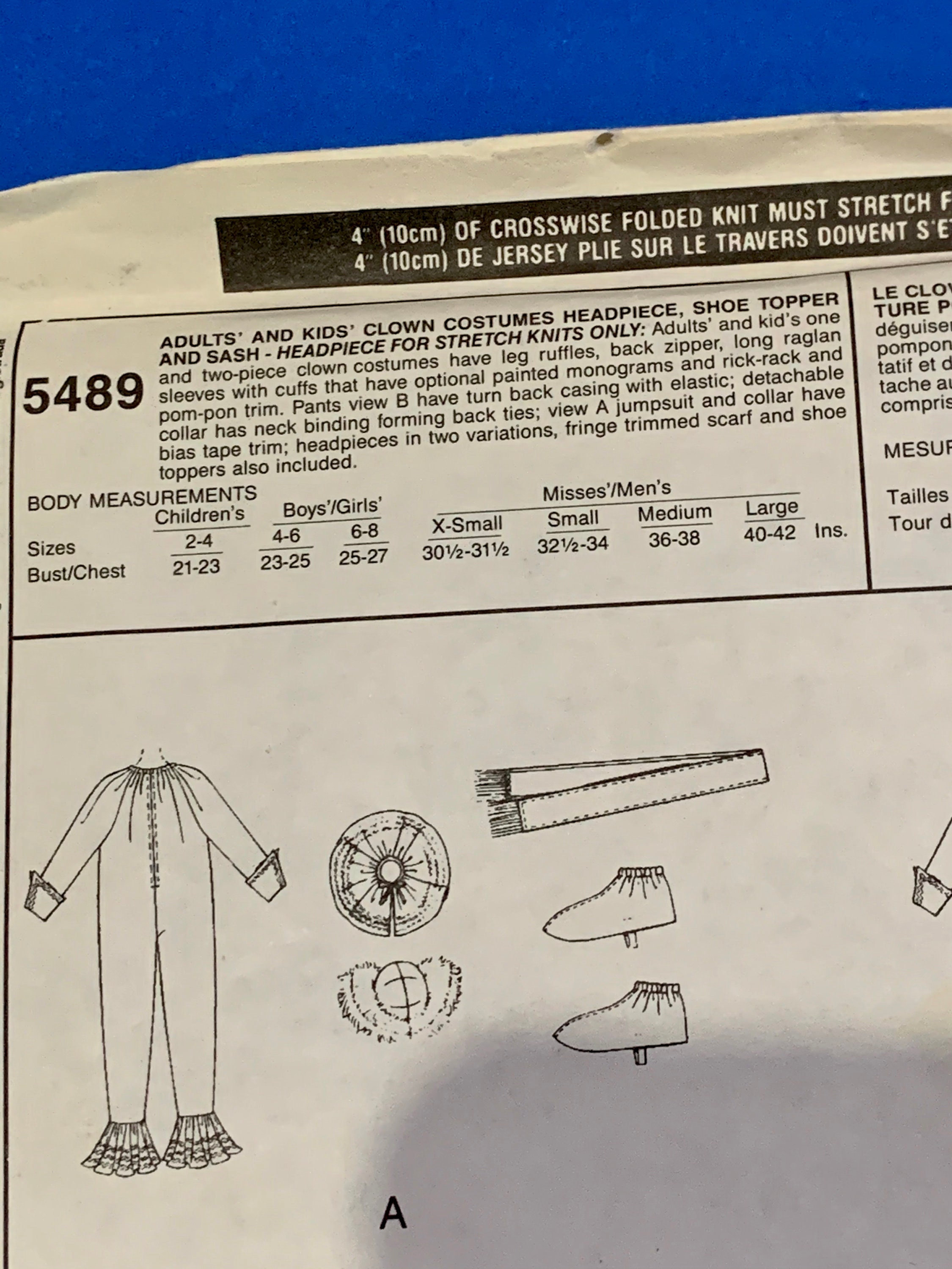 UNCUT Mccall's 5489 Bozo the Clown Costumes Sewing Pattern Size 2-4. 4-6, 6, 8, S 32 1/2 34, M 36-38, L 40-42 - Etsy UNCUT Mccall's 5489 Bozo the Clown Costumes Sewing Pattern Size 2-4. 4-6, 6, 8, S 32 1/2 34, M 36-38, L 40-42 - Etsy