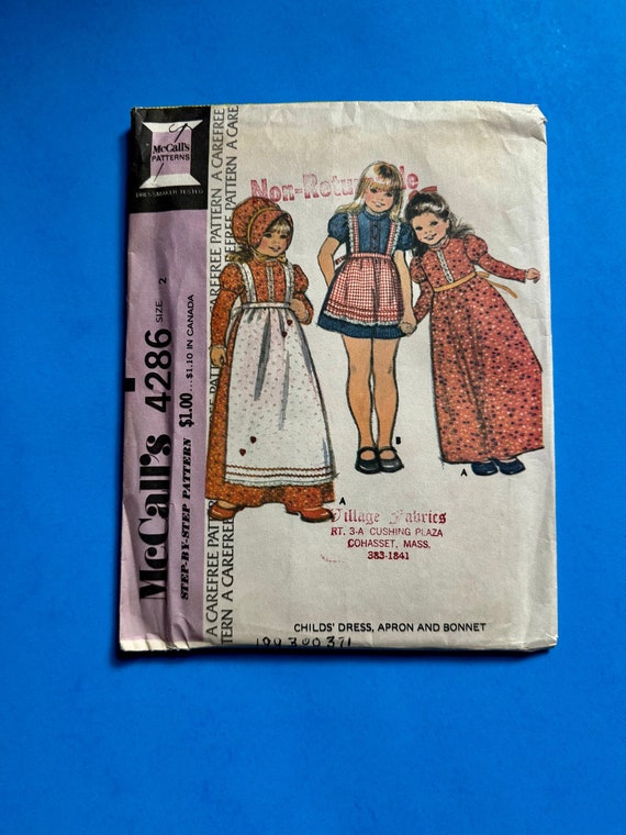 Allemand Patron Robe Tablier Fille Patron De Couture De Robe