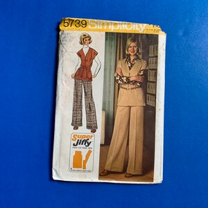 UNCUT Simplicity 5739 Misses Super Jiffy Unlined Jacket and Pants sewing pattern -Size 10 Miss  Bust 32 1/2&quot;