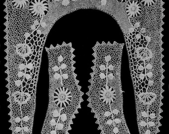 PDF Digital Delivery Vintage 1913 Crochet Pattern / Coat-Set in Irish Crochet / Digital Download