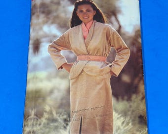 See & Sew Butterick 6640 Misses Jacket and Skirt sewing Pattern - Size 14-16-18, Bust 36 - 40" - Complete