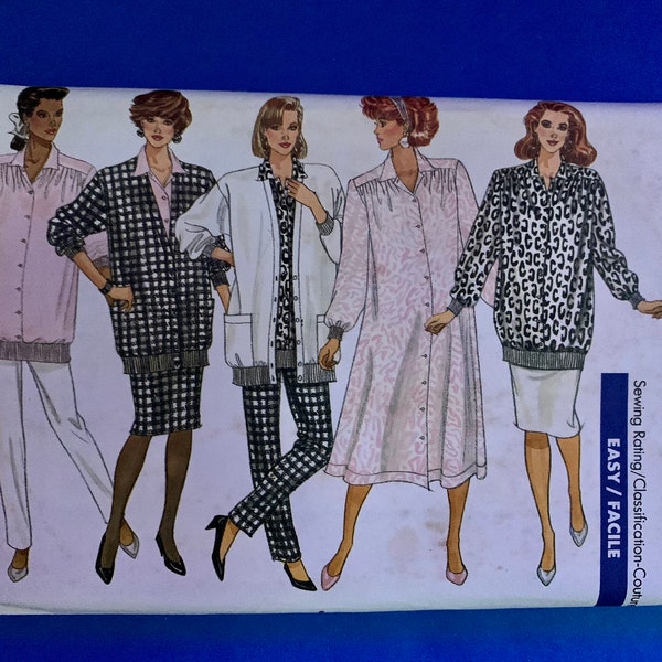 UNCUT Butterick 5914 Misses Maternity Cardigan, Dress, Top, Skirt and Pants Sewing pattern -  Size 8-10-12 or -14-16-18