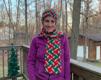 Christmas Hat & Scarf Combo