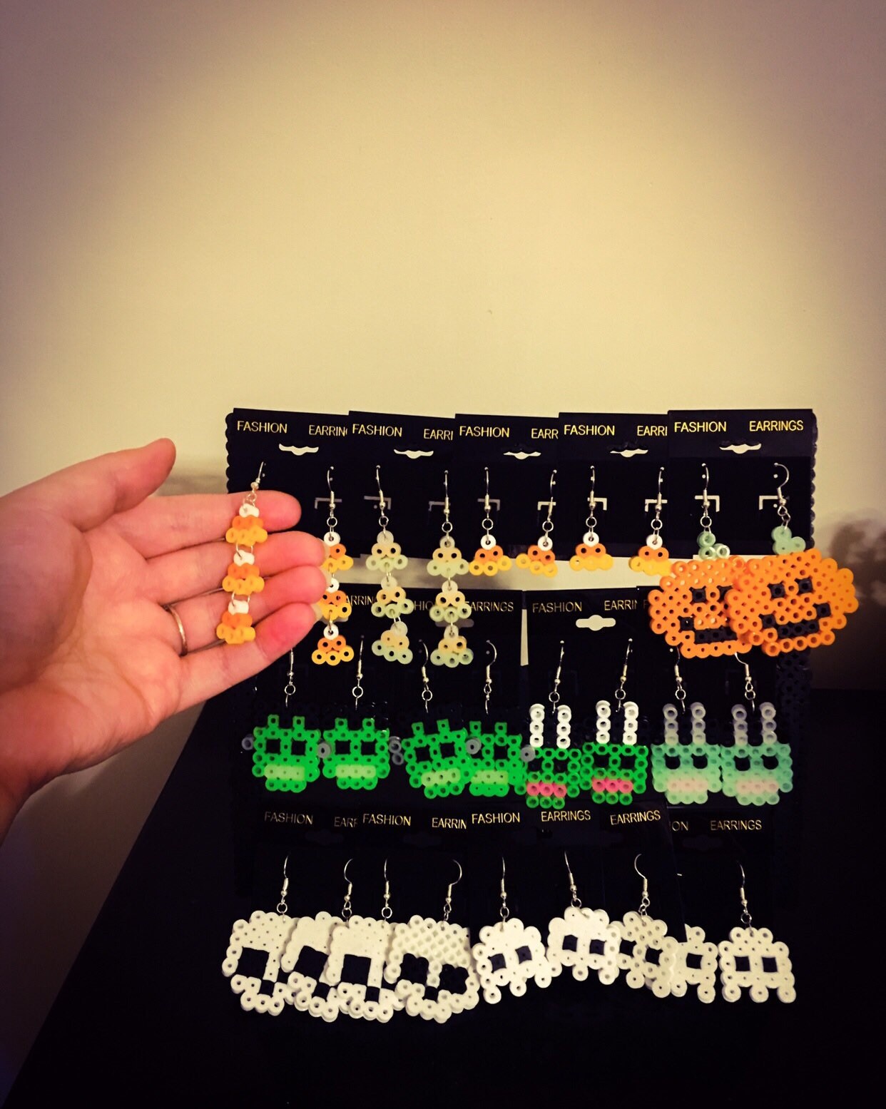 Perler Bead Halloween Earrings Etsy