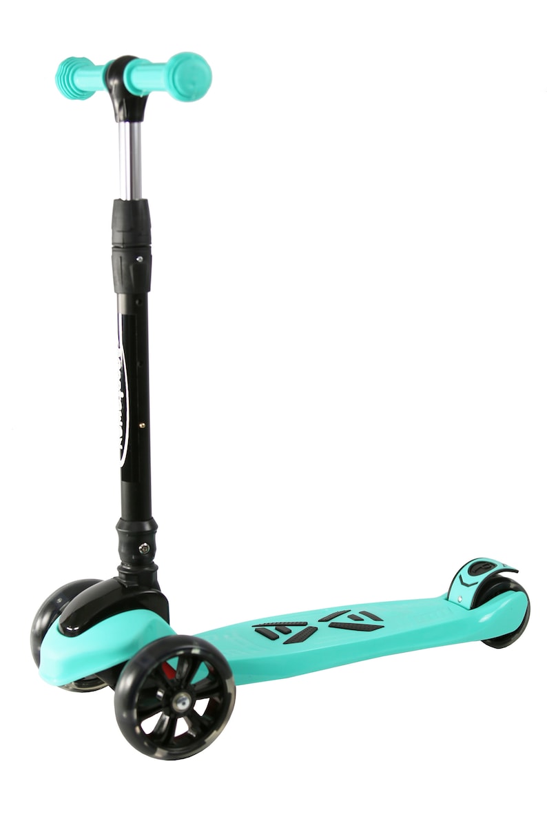 Scooter for children DELUXE from 3 to 14 years high cover balanced in 3 wheels with light and resistant rear brake adjustable in 3 levels