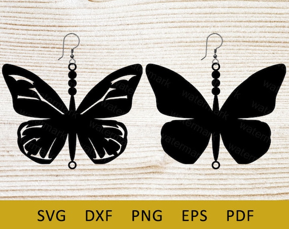 Download Earrings Svg Butterfly Earrings Svg Template Leather Etsy