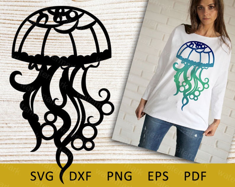 Download Jellyfish svg sealife svg Cut file Cricut Silhouette svg ...