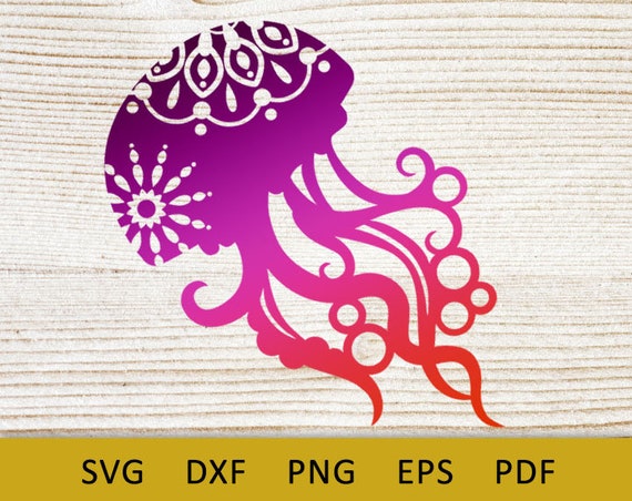 Download Jellyfish svg mandala jellyfish svg ocean svg sea life svg | Etsy