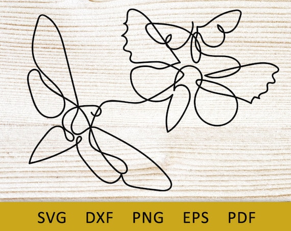 Download Line Art Moth Svg Line Svg One Line Drawing Butterfly Svg Etsy
