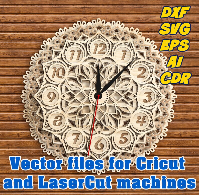 Download Svg Mandala Clock Svg Png Eps Dxf File Free Svg Cut Files
