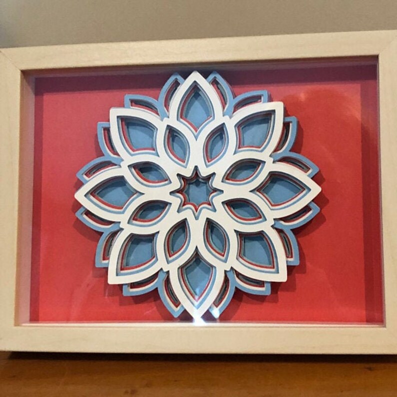 Download Laser cut vector model multilayer mandala flower cnc plan ...