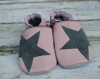 Crab Shoes Star, powder pink grey