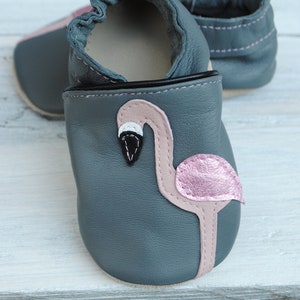 Flamingo crawling shoes, gray-powder pink 2.0 image 2