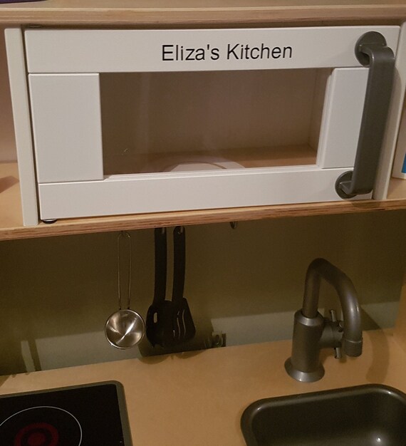 Personalised Vinyl Sticker For Child S Toy Kitchen Suit Etsy